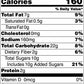 Nutrition facts label for cookies with serving size, calories, and detailed nutritional information.