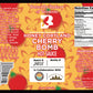 Label for Honey Cortland Cherry Bomb hot sauce from Butterfly Bakery of Vermont