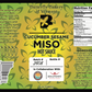 Label for Cucumber Sesame Miso hot sauce from Butterfly Bakery of Vermont