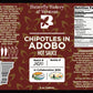 Label for Chipotles In Adobo hot sauce from Butterfly Bakery of Vermont