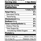 Nutrition facts label for Dutchess Mystery Pepper hot sauce from Butterfly Bakery of Vermont