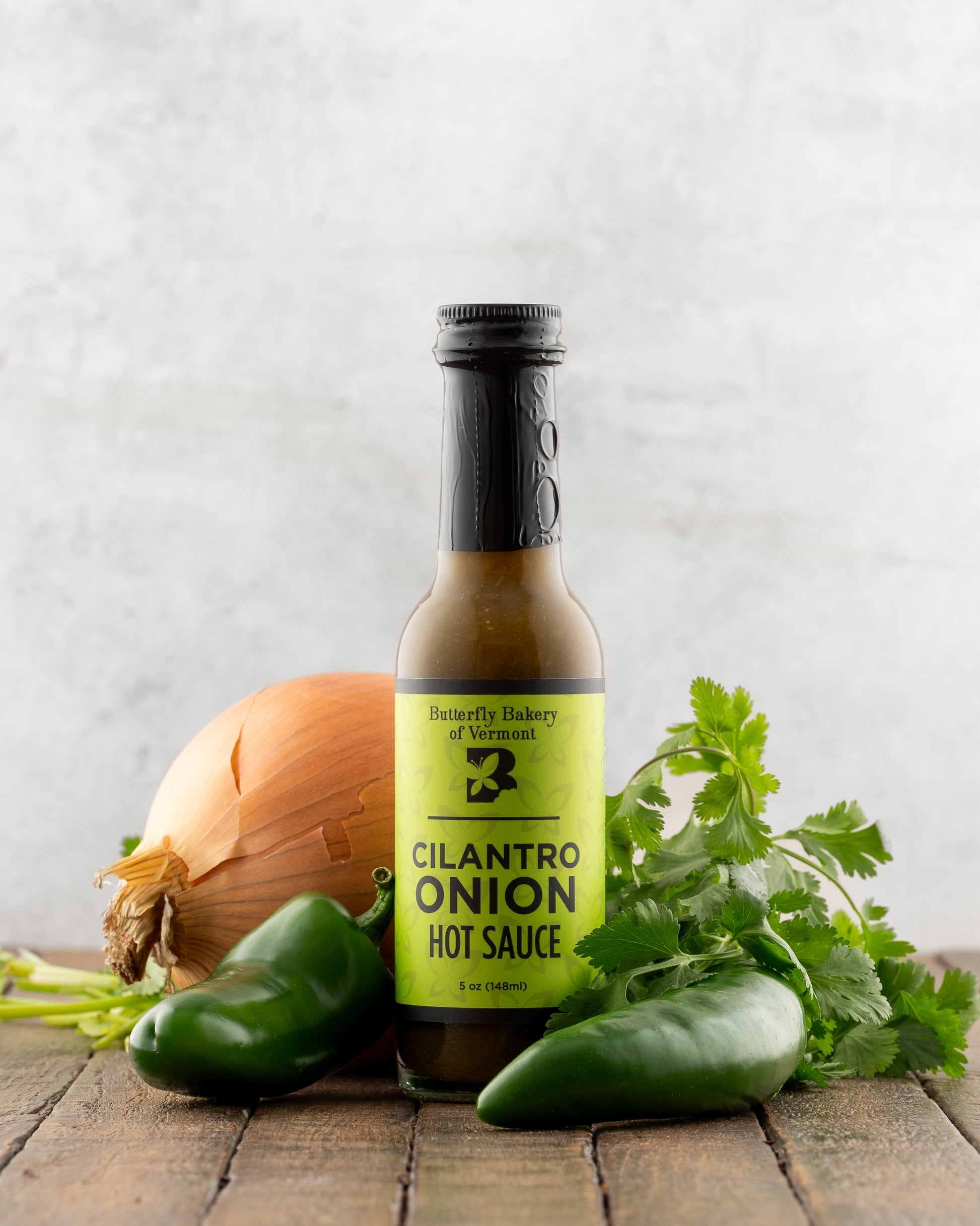 Butterfly Bakery of Vermont Cilantro Onion Hot Sauce