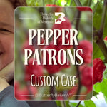 Graphic badge for the Butterfly Bakery of Vermont Pepper Patrons club