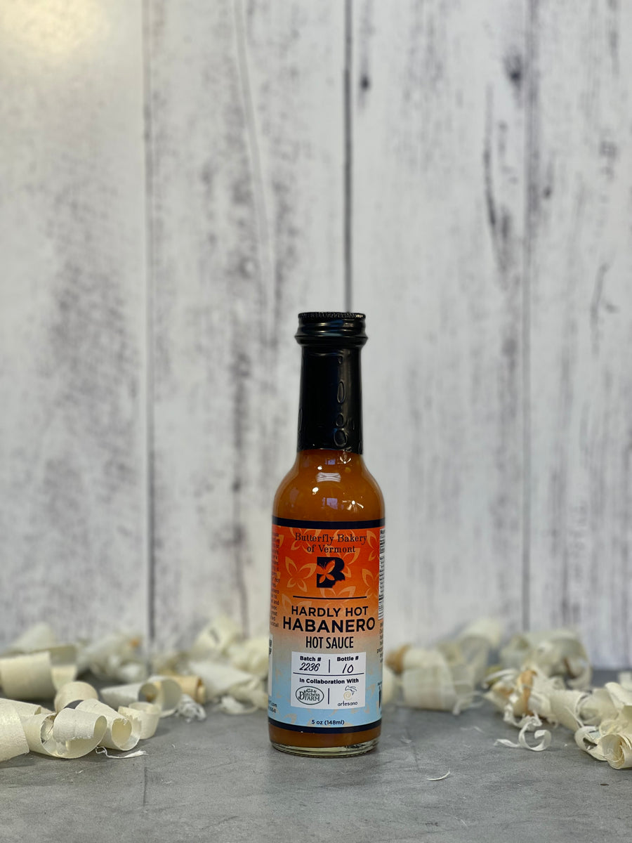 Hardly Hot Habanero Hot Sauce - Butterfly Bakery of Vermont