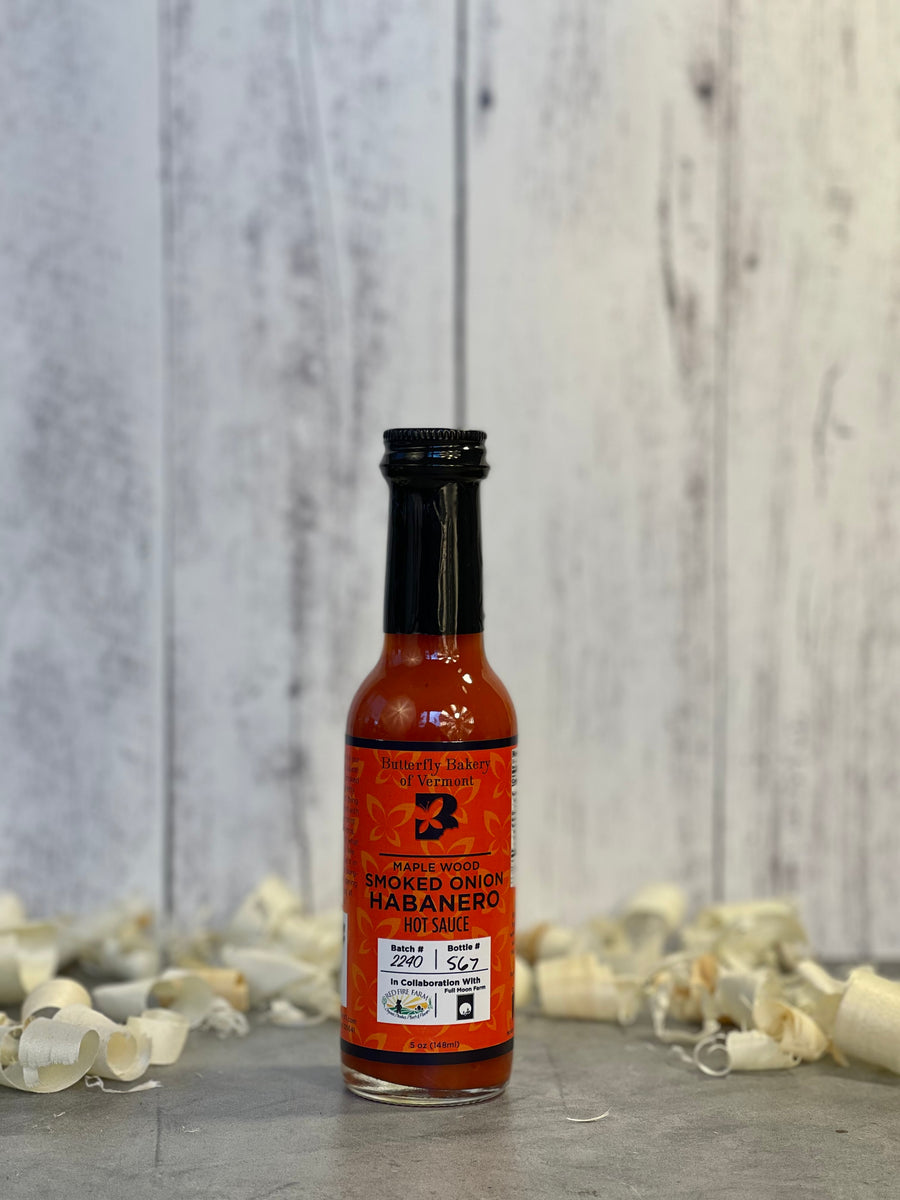 Maple Wood Smoked Onion Habanero Hot Sauce - Butterfly Bakery of Vermont