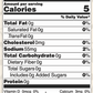 Nutrition label for Gustard Mustard from Butterfly Bakery of Vermont
