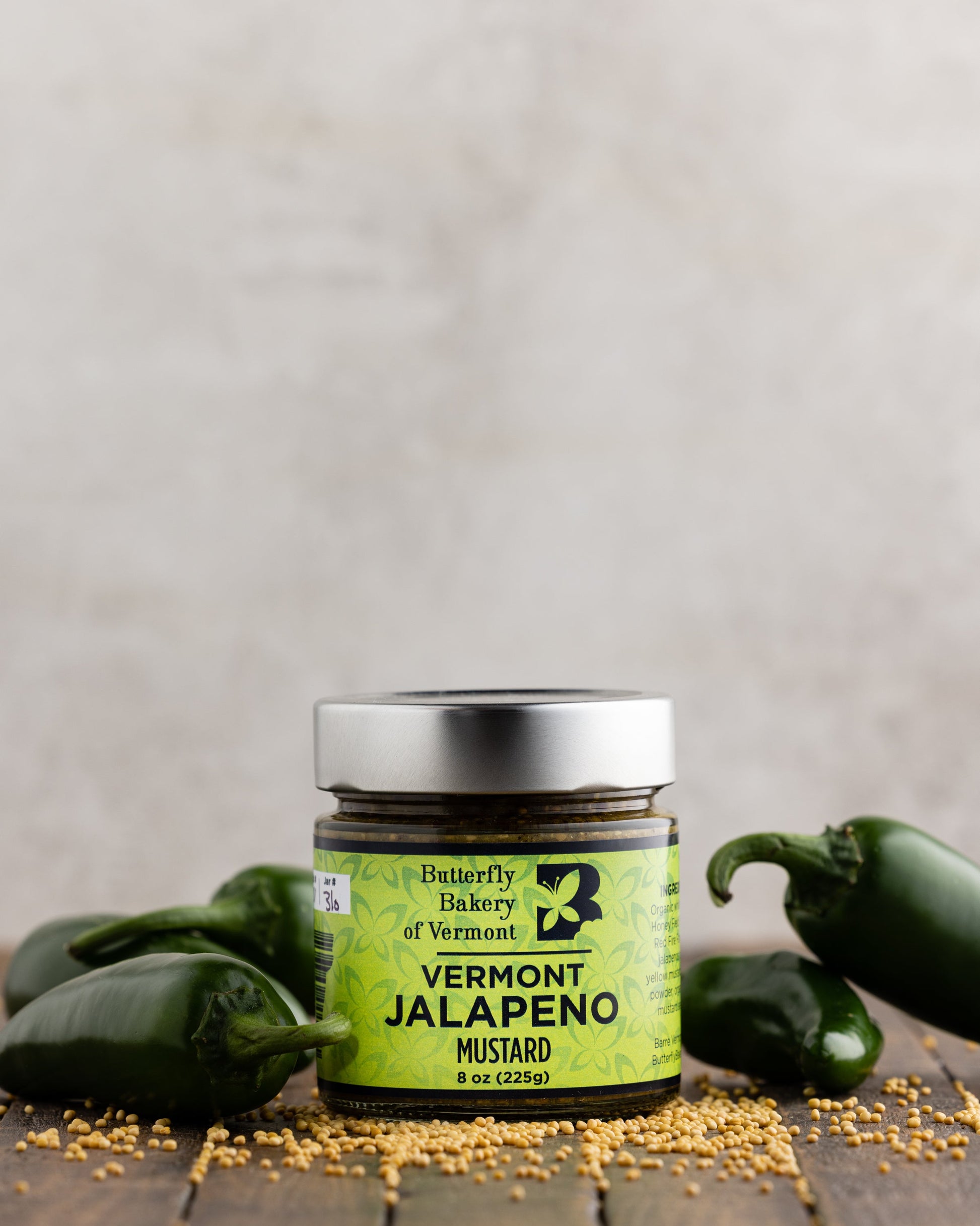 Vermont Jalapeno Mustard - Butterfly Bakery of Vermont